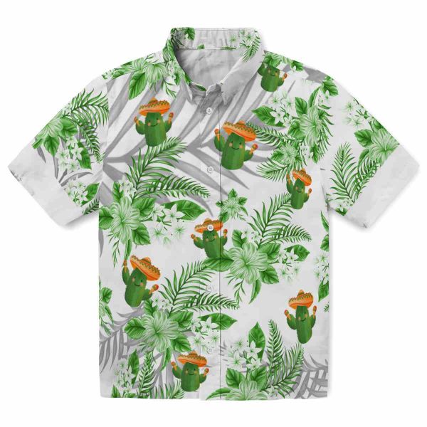 Cactus Hibiscus Palm Leaves Hawaiian Shirt Best selling