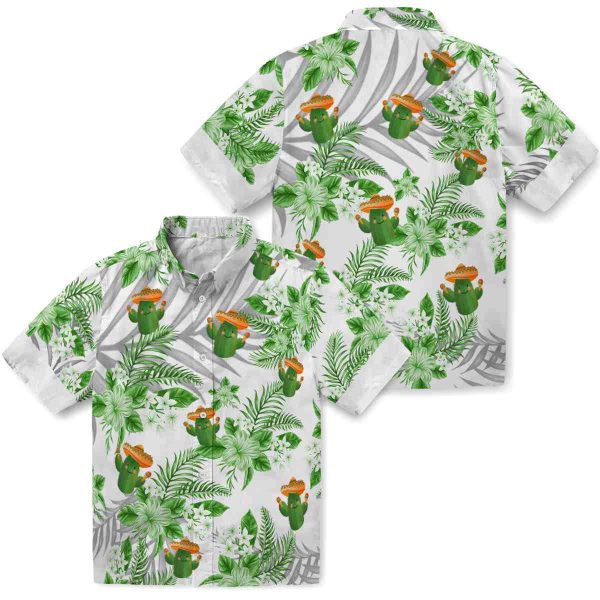 Cactus Hibiscus Palm Leaves Hawaiian Shirt Latest Model