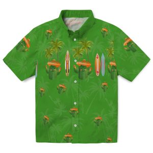 Cactus Surfboard Palm Hawaiian Shirt Best selling