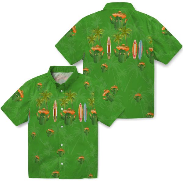 Cactus Surfboard Palm Hawaiian Shirt Latest Model