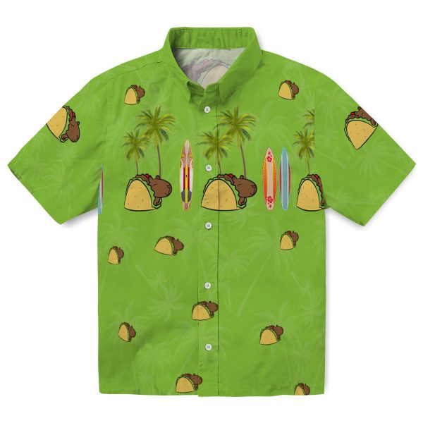 Capybara Surfboard Palm Hawaiian Shirt Best selling