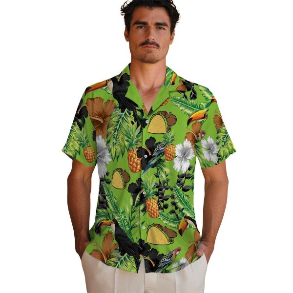 Capybara Toucan Hibiscus Pineapple Hawaiian Shirt High quality