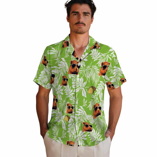 Capybara Tropical Leaf Hawaiian Shirt High quality