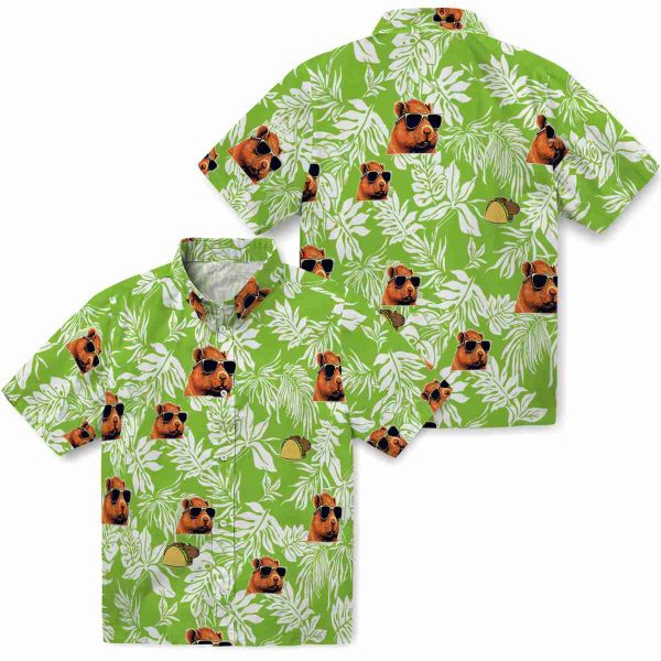 Capybara Tropical Leaf Hawaiian Shirt Latest Model