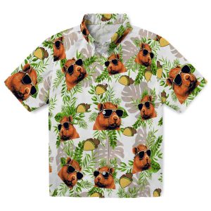 Capybara Tropical Leaves Hawaiian Shirt Best selling