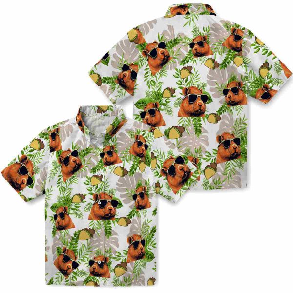 Capybara Tropical Leaves Hawaiian Shirt Latest Model