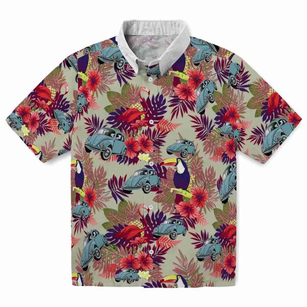 Car Floral Toucan Hawaiian Shirt Best selling