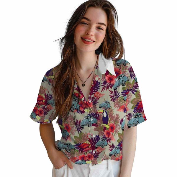 Car Floral Toucan Hawaiian Shirt Trendy