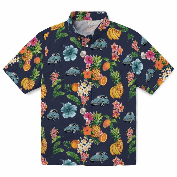 Car Hibiscus And Fruit Hawaiian Shirt Best selling 1