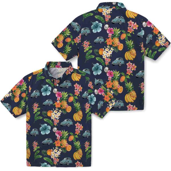 Car Hibiscus And Fruit Hawaiian Shirt Latest Model 1