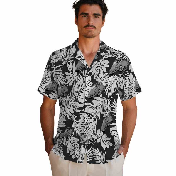 Car Monstera Leaf Pattern Hawaiian Shirt High quality