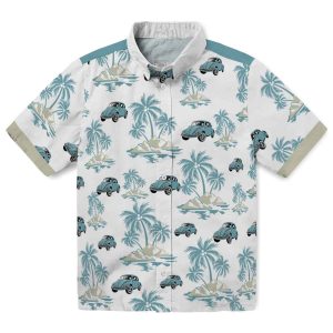 Car Palm Island Print Hawaiian Shirt Best selling