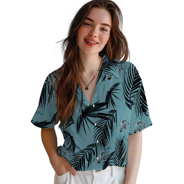 Car Palm Leaf Hawaiian Shirt Trendy