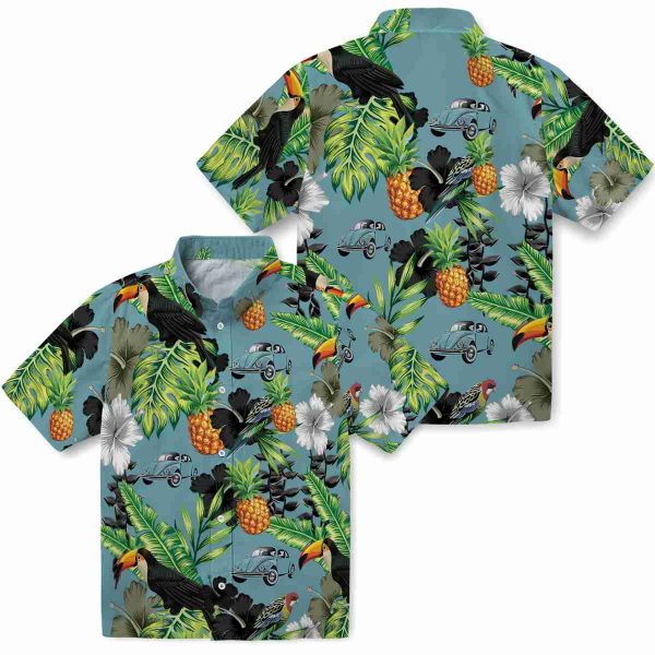 Car Toucan Hibiscus Pineapple Hawaiian Shirt Latest Model