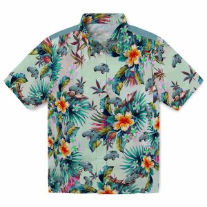 Car Tropical Foliage Hawaiian Shirt Best selling