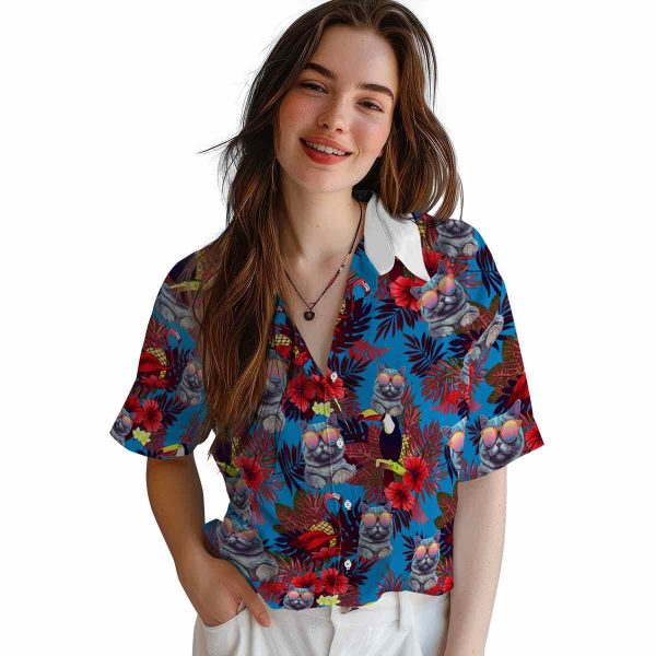 Cat Floral Toucan Hawaiian Shirt Trendy