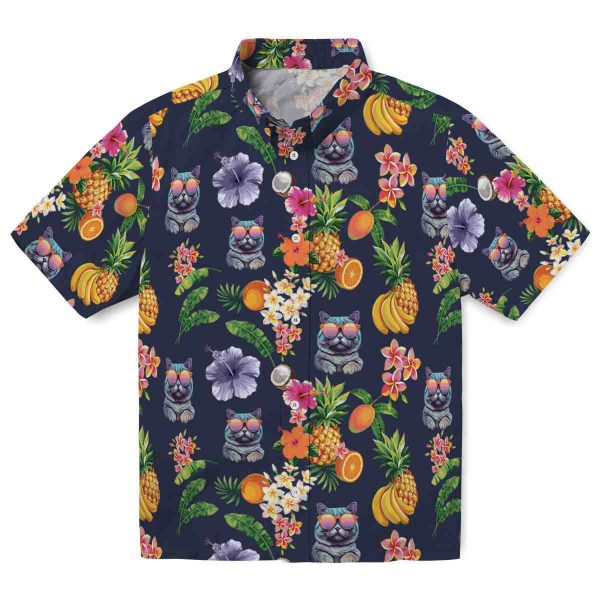 Cat Hibiscus And Fruit Hawaiian Shirt Best selling