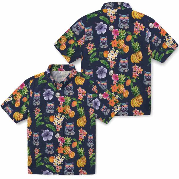 Cat Hibiscus And Fruit Hawaiian Shirt Latest Model