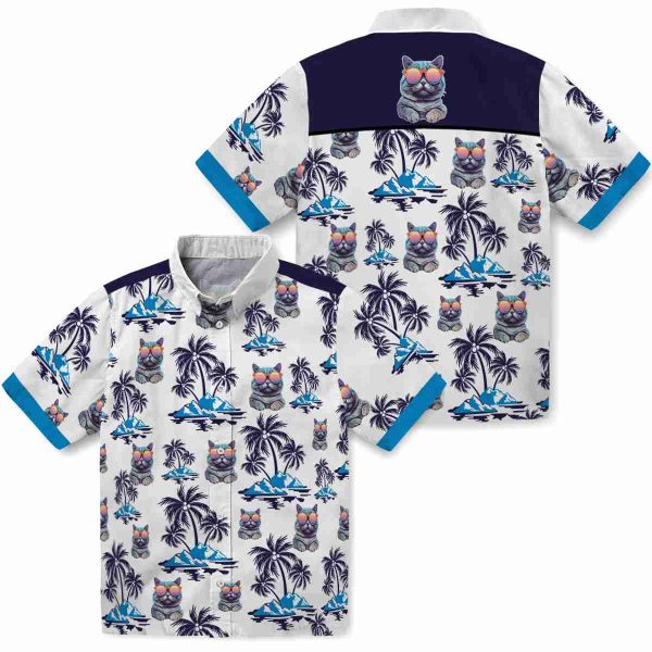 Cat Palm Island Print Hawaiian Shirt Latest Model