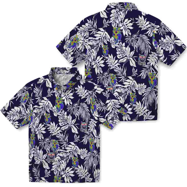 Cat Tropical Leaf Hawaiian Shirt Latest Model