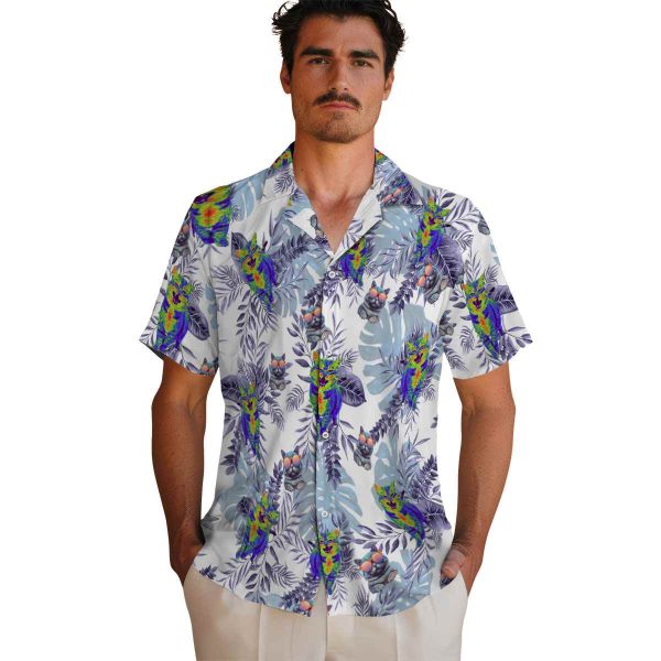 Cat Tropical Leaves Hawaiian Shirt High quality