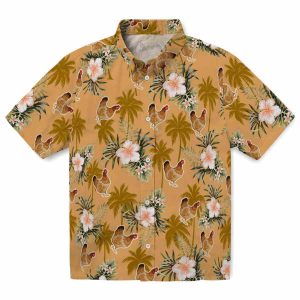 Chicken Palm Tree Flower Hawaiian Shirt Best selling