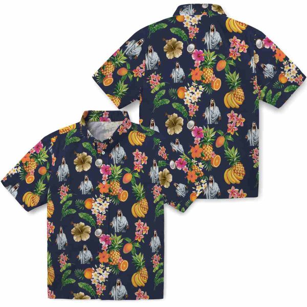 Christian Hibiscus And Fruit Hawaiian Shirt Latest Model