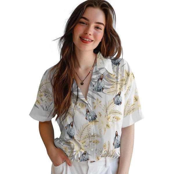 Christian Hibiscus Palm Leaves Hawaiian Shirt Trendy