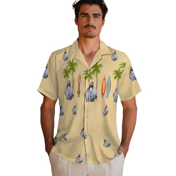 Christian Surfboard Palm Hawaiian Shirt High quality