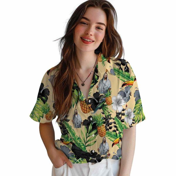 Christian Toucan Hibiscus Pineapple Hawaiian Shirt Trendy