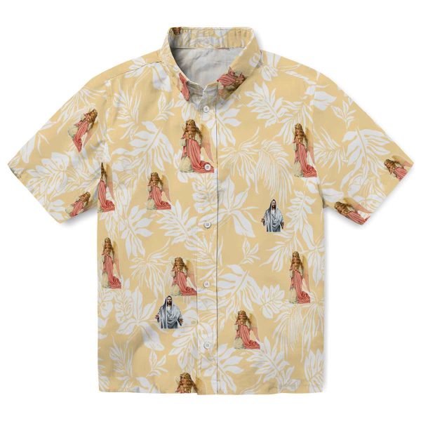 Christian Tropical Leaf Hawaiian Shirt Best selling