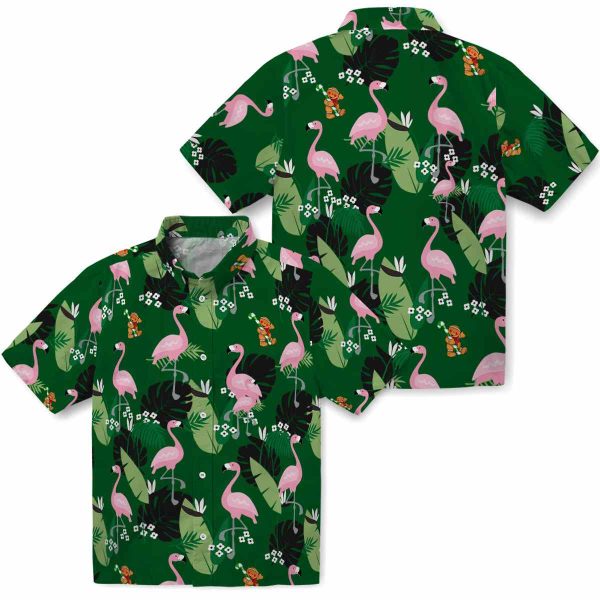 Christmas Flamingo Leaf Motif Hawaiian Shirt Latest Model 1