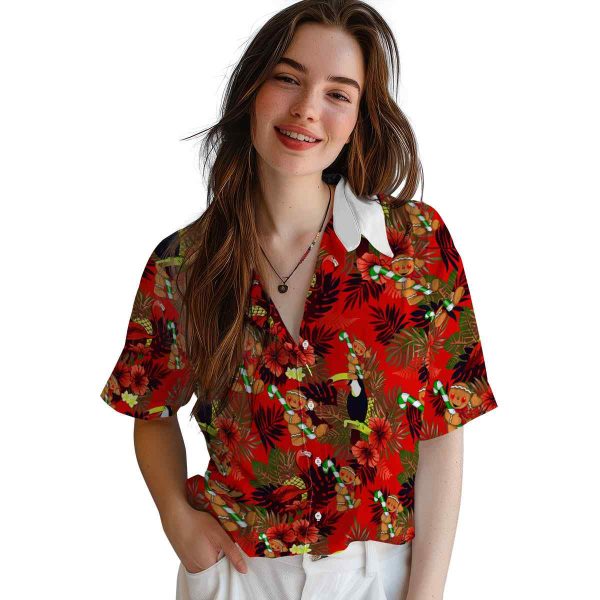 Christmas Floral Toucan Hawaiian Shirt Trendy