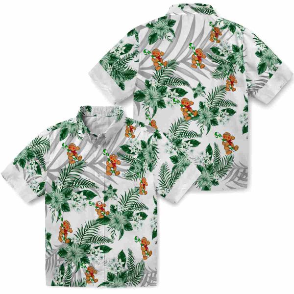 Christmas Hibiscus Palm Leaves Hawaiian Shirt Latest Model