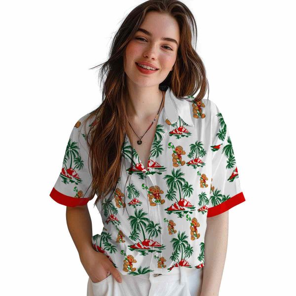 Christmas Palm Island Print Hawaiian Shirt Trendy