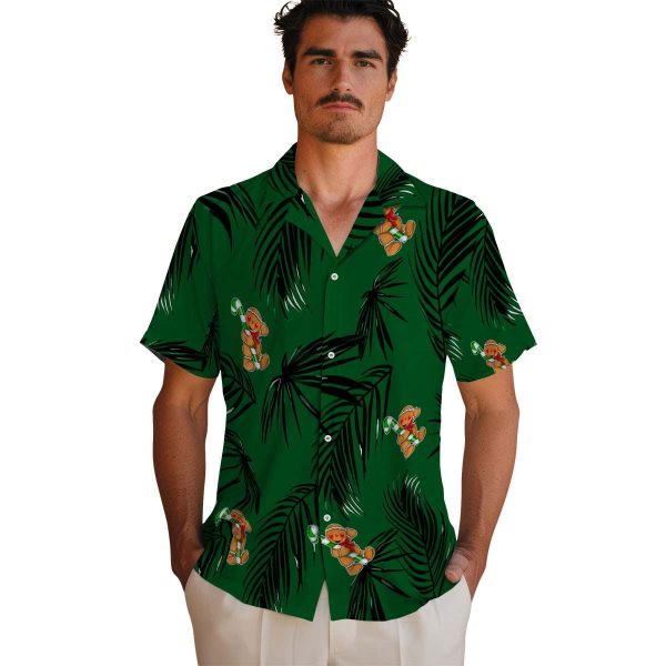 Christmas Palm Leaf Hawaiian Shirt High quality