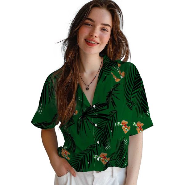 Christmas Palm Leaf Hawaiian Shirt Trendy