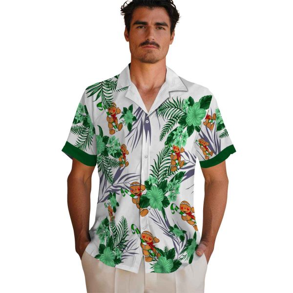 Christmas Patriotic Hibiscus Design Hawaiian Shirt High quality