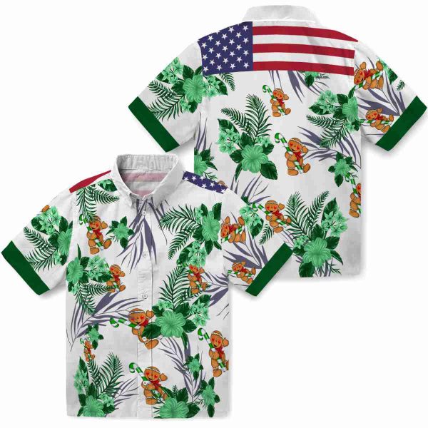 Christmas Patriotic Hibiscus Design Hawaiian Shirt Latest Model