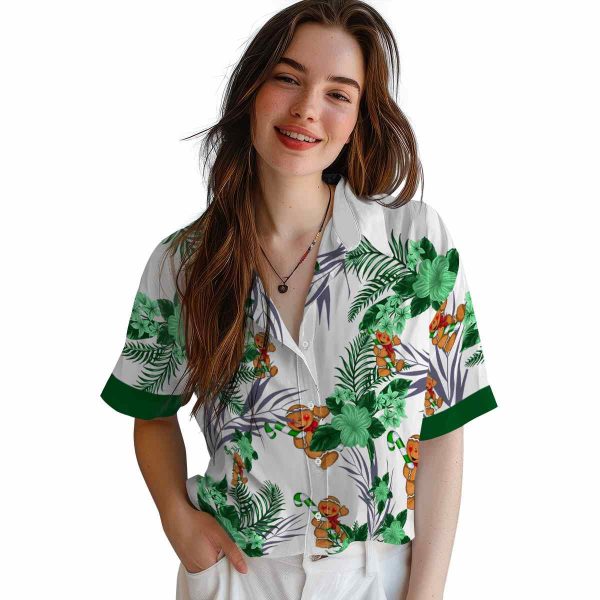 Christmas Patriotic Hibiscus Design Hawaiian Shirt Trendy