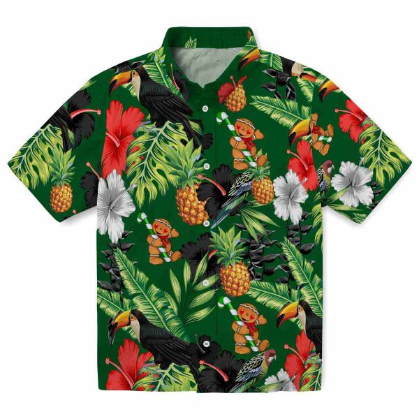 Christmas Toucan Hibiscus Pineapple Hawaiian Shirt Best selling