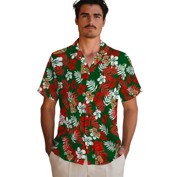 Christmas Tropical Floral Hawaiian Shirt High quality