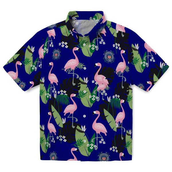 Coast Guard Flamingo Leaf Motif Hawaiian Shirt Best selling