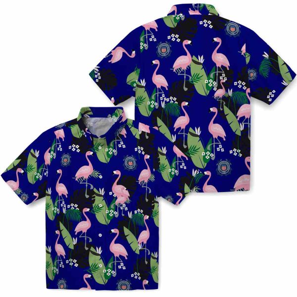 Coast Guard Flamingo Leaf Motif Hawaiian Shirt Latest Model