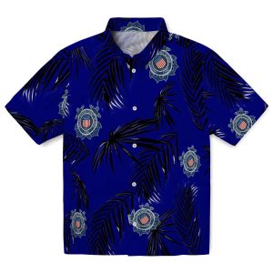 Coast Guard Palm Leaf Hawaiian Shirt Best selling