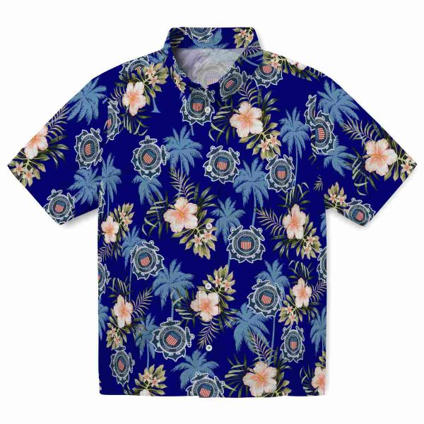 Coast Guard Palm Tree Flower Hawaiian Shirt Best selling