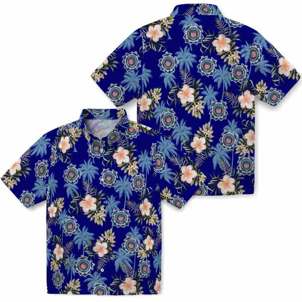 Coast Guard Palm Tree Flower Hawaiian Shirt Latest Model