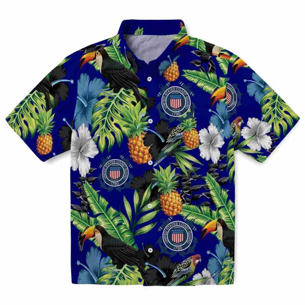 Coast Guard Toucan Hibiscus Pineapple Hawaiian Shirt Best selling