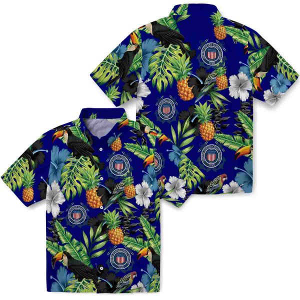 Coast Guard Toucan Hibiscus Pineapple Hawaiian Shirt Latest Model