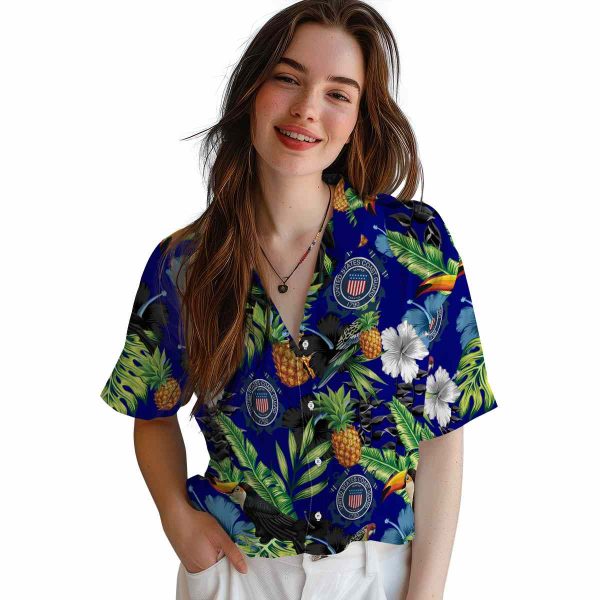 Coast Guard Toucan Hibiscus Pineapple Hawaiian Shirt Trendy